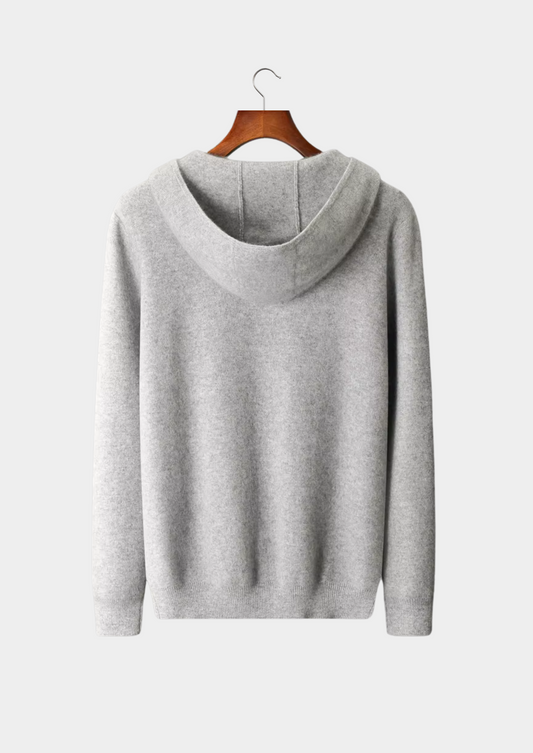 Pure Extra-Fine Merino Wool Zipper Hoodie | Solmar