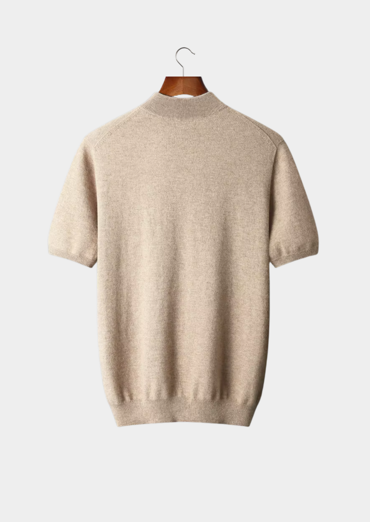 Camiseta de Cuello Semi Alto de Cachemira Premium