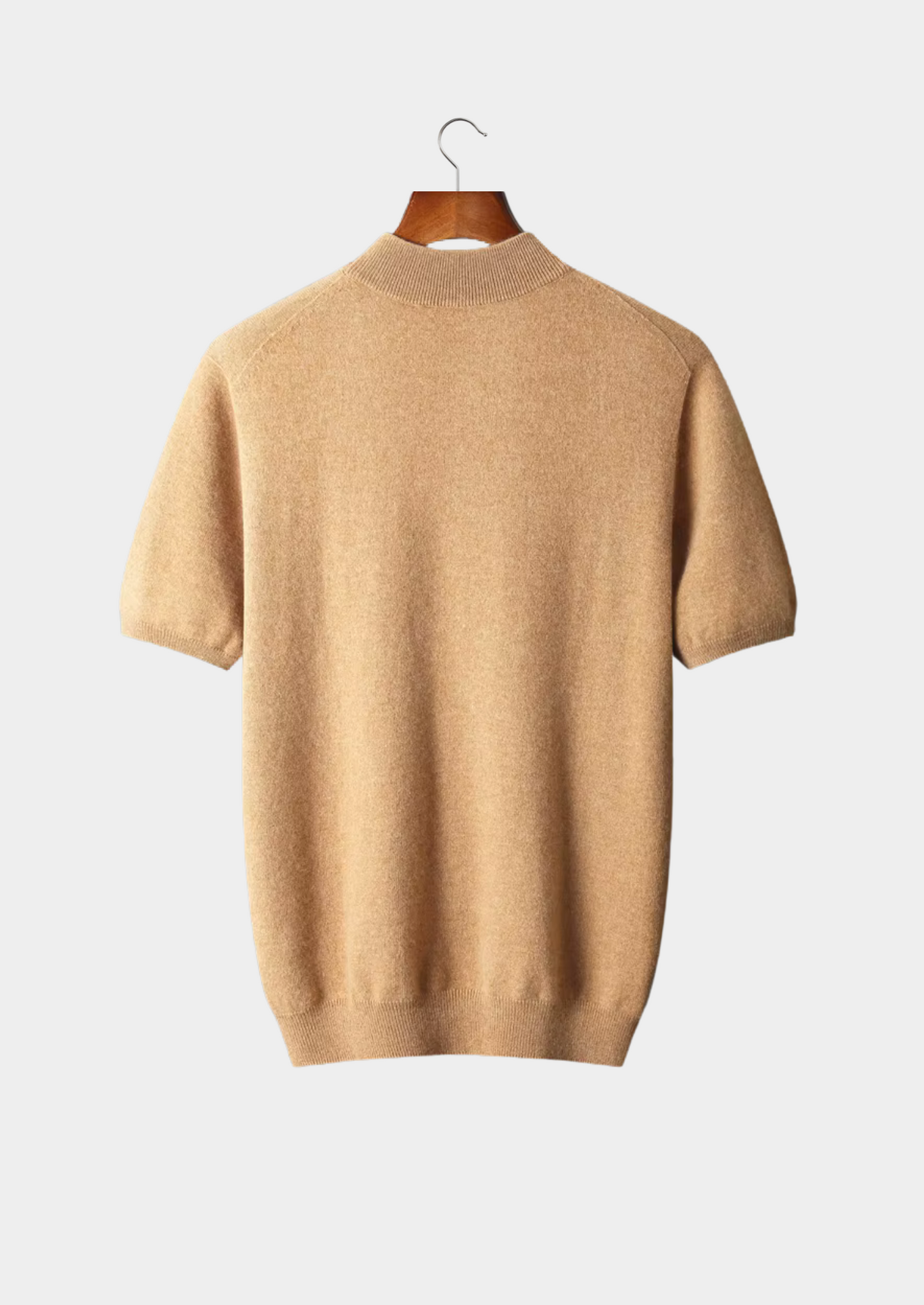 Camiseta de Cuello Semi Alto de Cachemira Premium