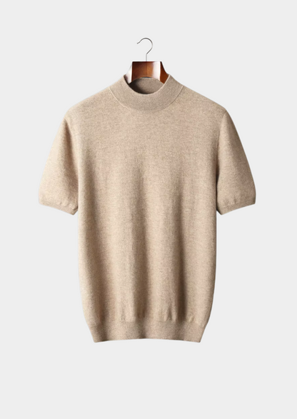 Camiseta de Cuello Semi Alto de Cachemira Premium