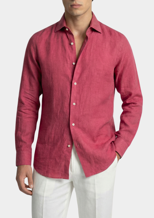 Portofino Coastal Shirt - Pink | Solmar