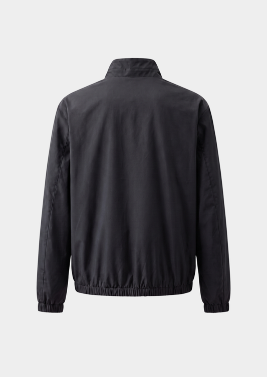 Black Technical Windbreaker Jacket | Solmar