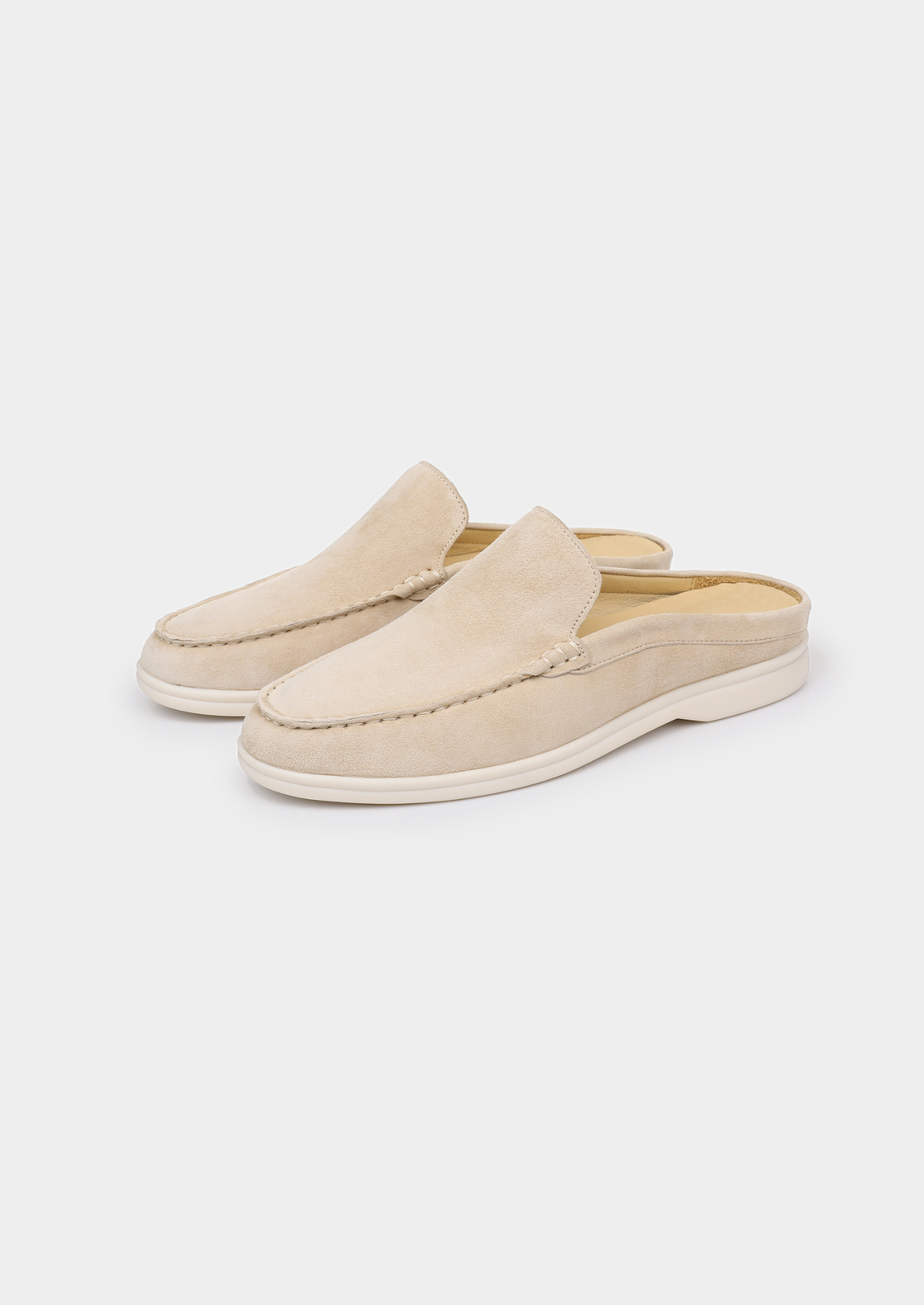 Ivory Marina Suede Slipper | Solmar