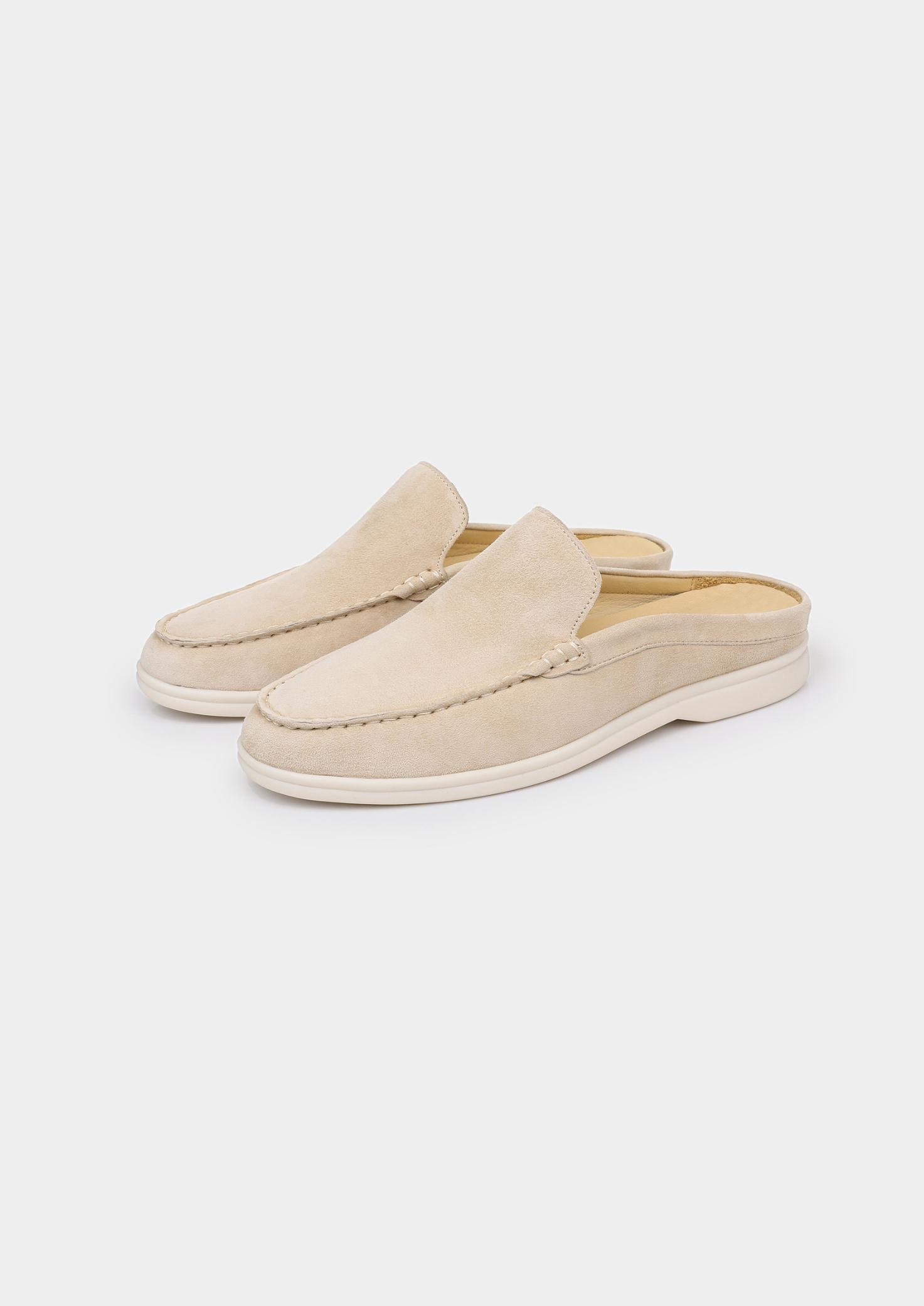 Ivory Marina Suede Slipper | Solmar