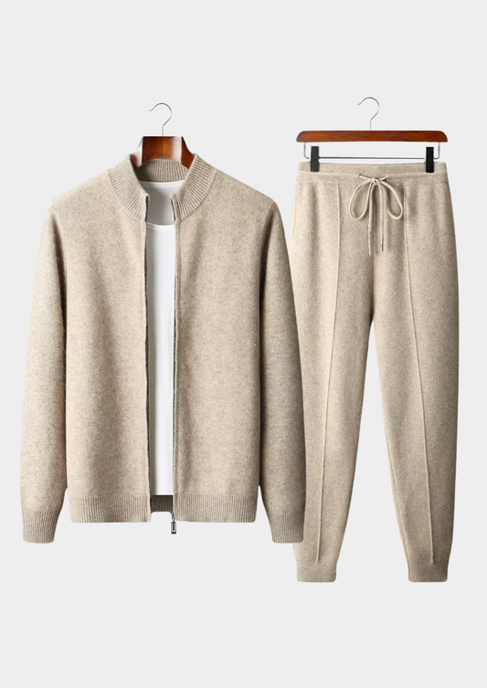 Pure Extra-Fine Merino Wool Sand Luzzo Set | Solmar