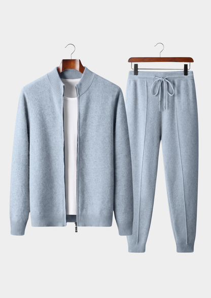 Pure Extra-Fine Merino Wool Light Blue Luzzo Set | Solmar