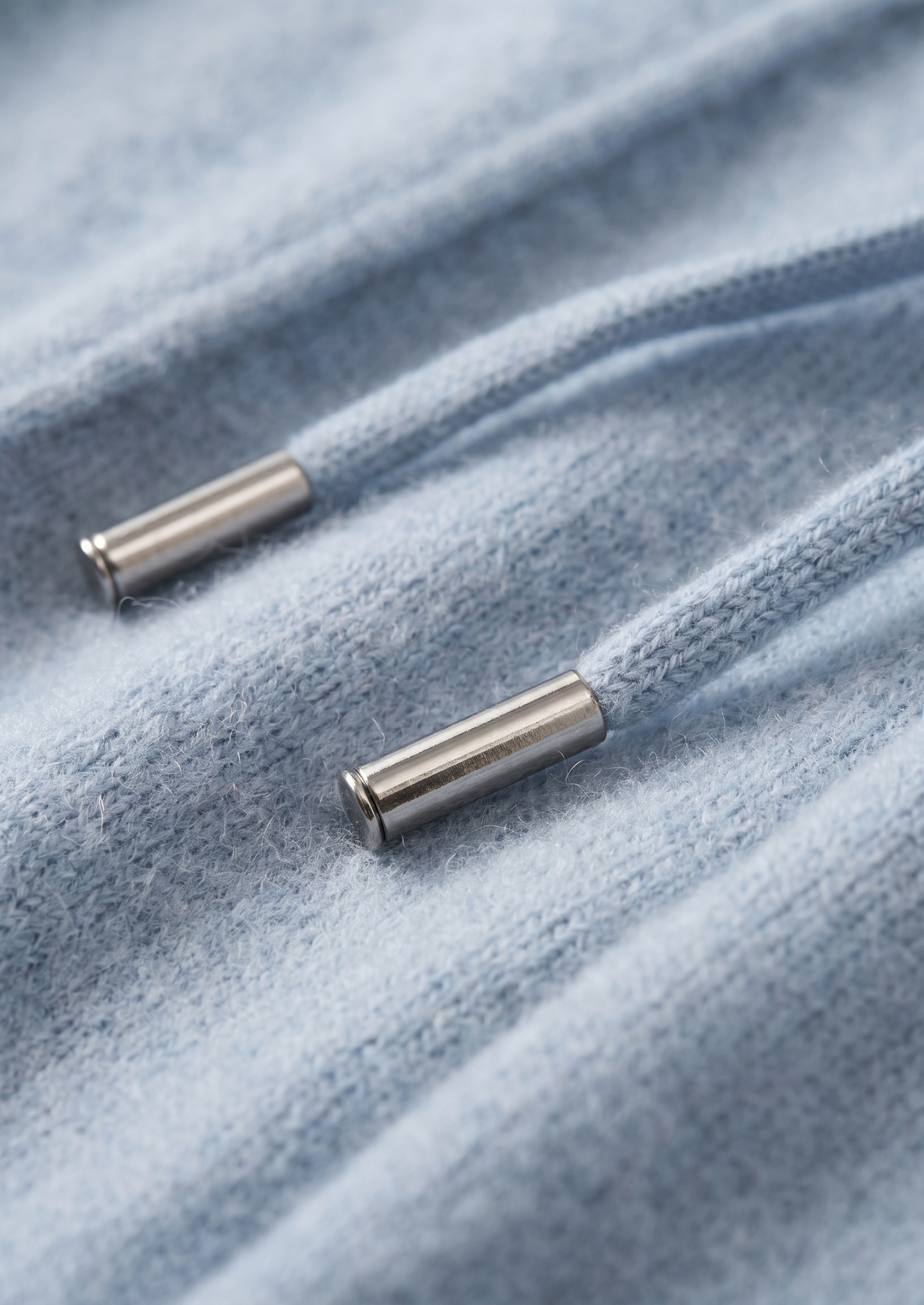 Pure Extra-Fine Merino Wool Light Blue Luzzo Set | Solmar