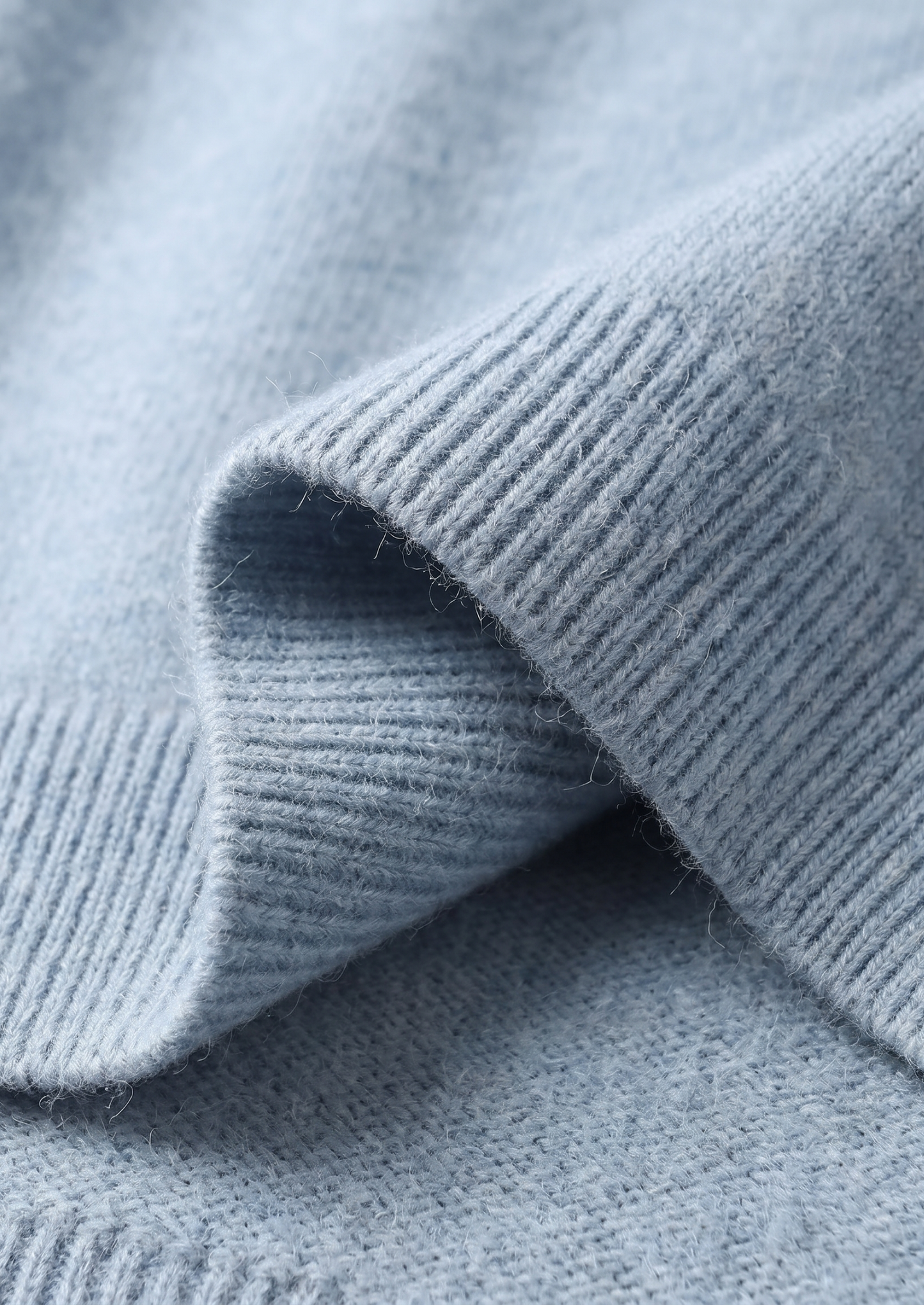 Pure Extra-Fine Merino Wool Light Blue Luzzo Set | Solmar
