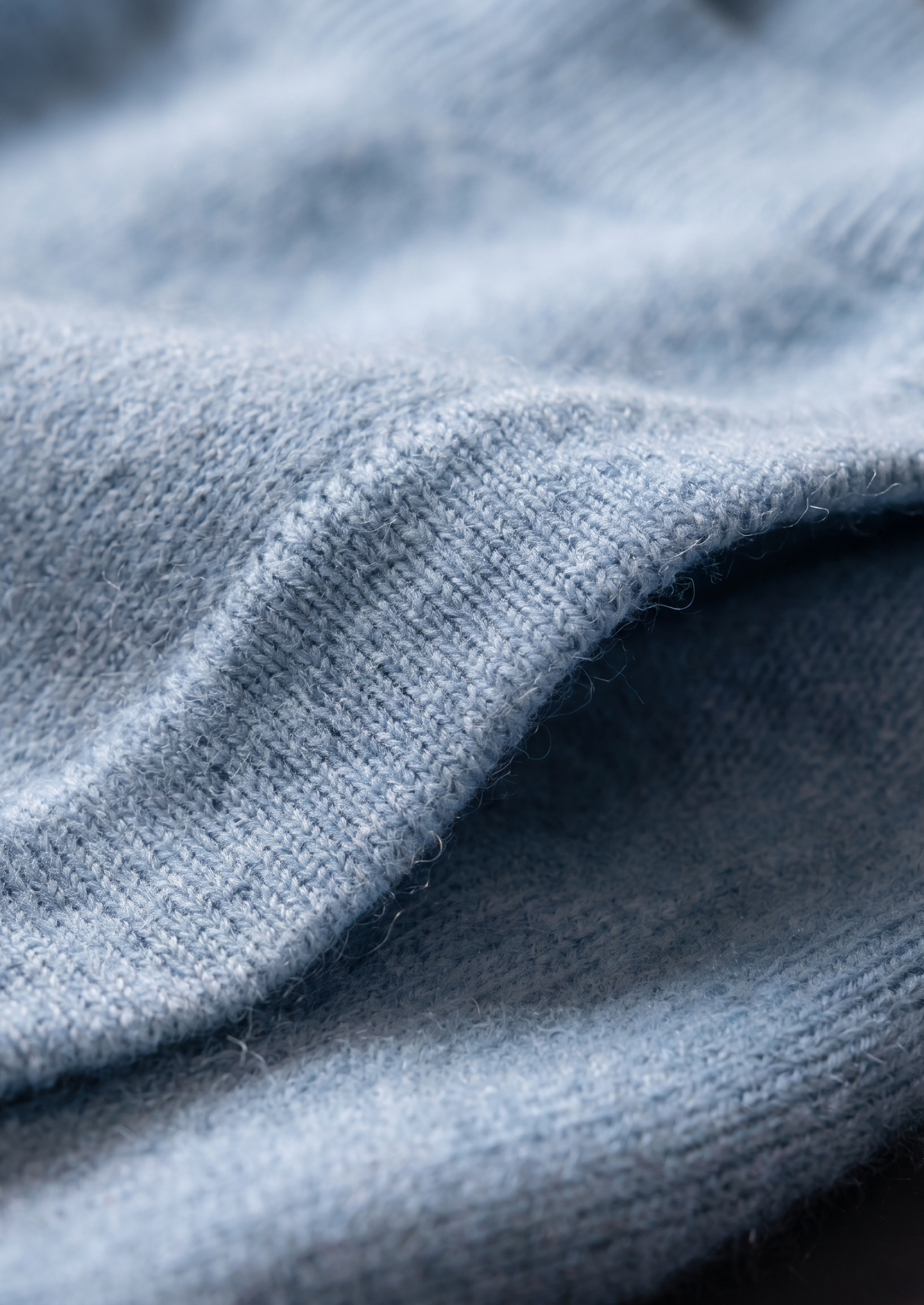 Pure Extra-Fine Merino Wool Light Blue Luzzo Set | Solmar
