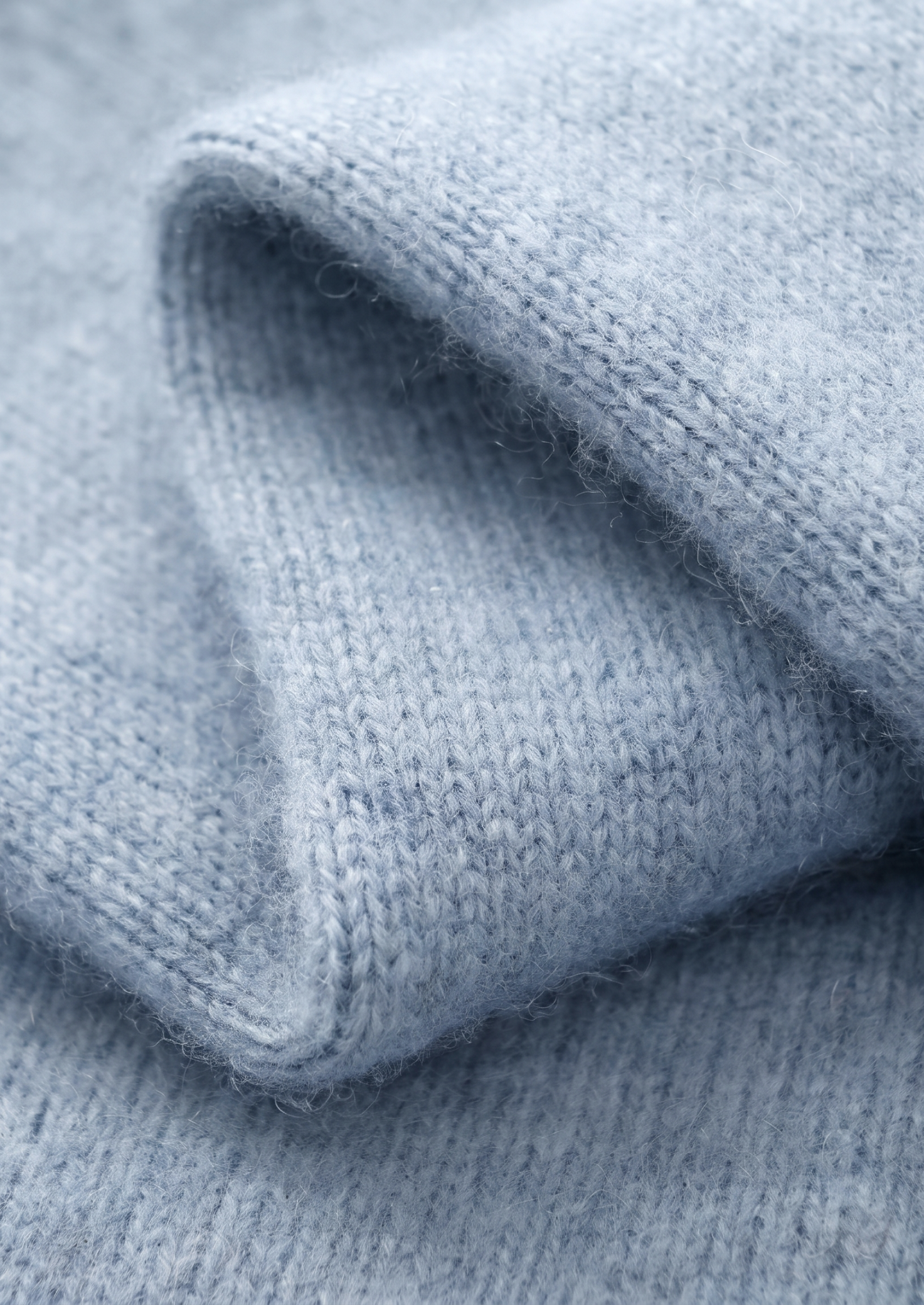 Pure Extra-Fine Merino Wool Light Blue Luzzo Set | Solmar
