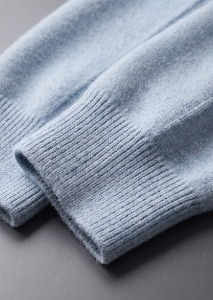Pure Extra-Fine Merino Wool Light Blue Luzzo Set | Solmar