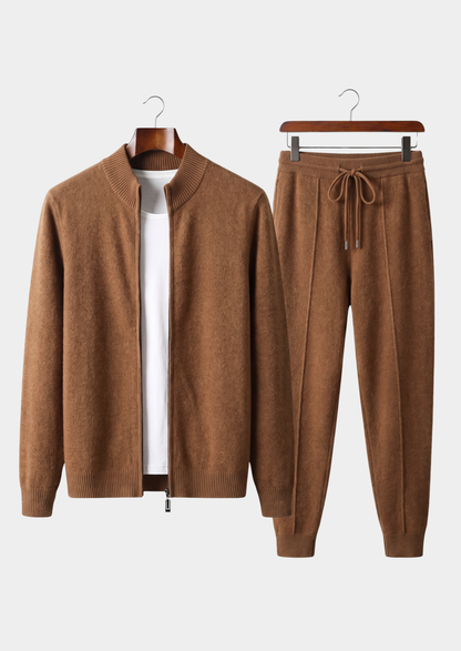 Pure Extra-Fine Merino Wool Caramel Luzzo Set | Solmar