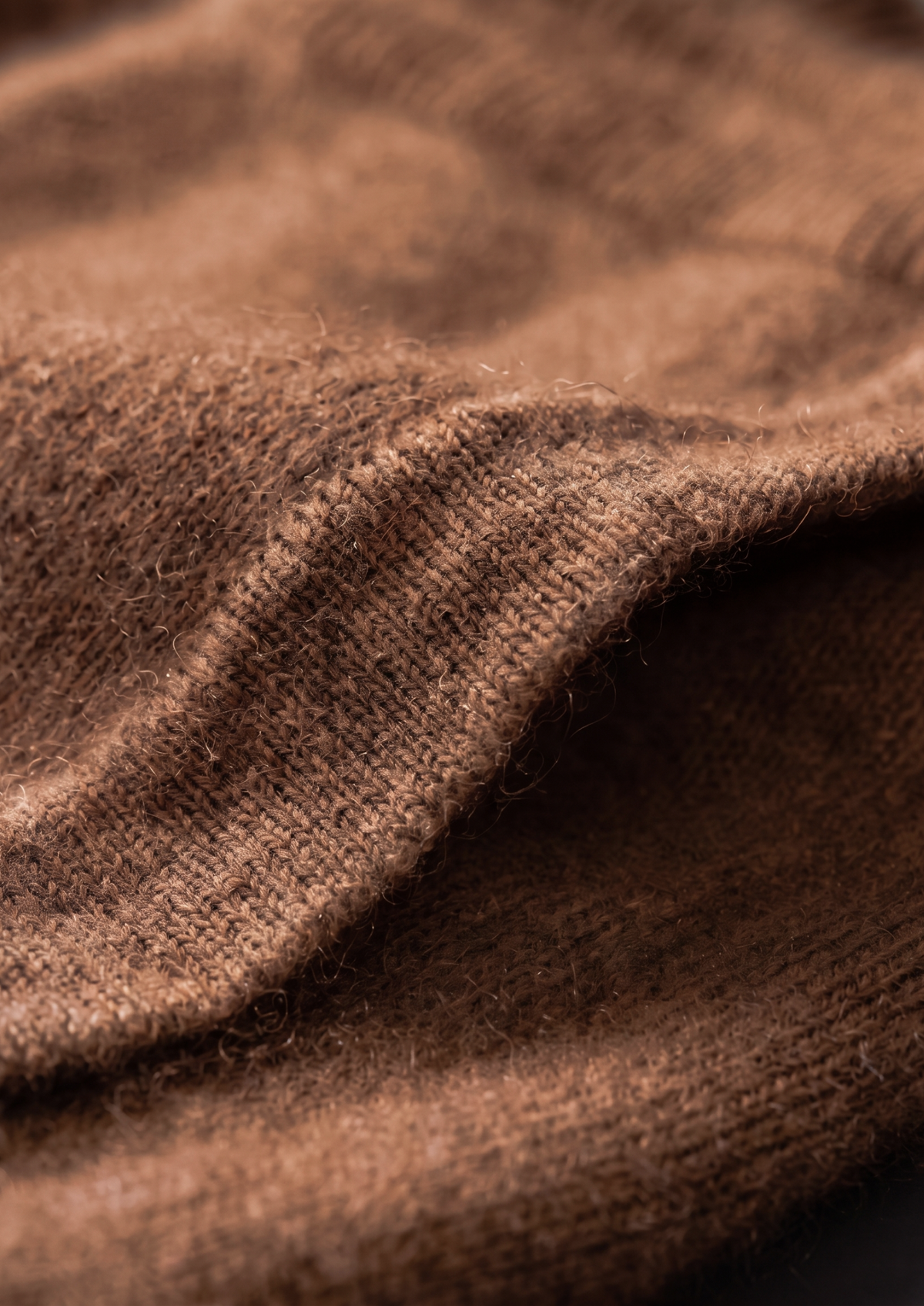 Conjunto Luzzo de Lana Merino Extrafina Pura Caramelo