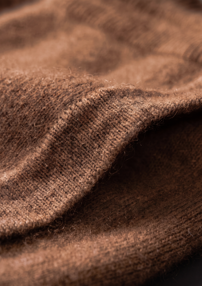 Conjunto Luzzo de Lana Merino Extrafina Pura Caramelo