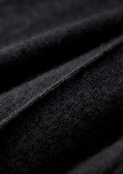Pure Extra-Fine Merino Wool Black Luzzo Set | Solmar