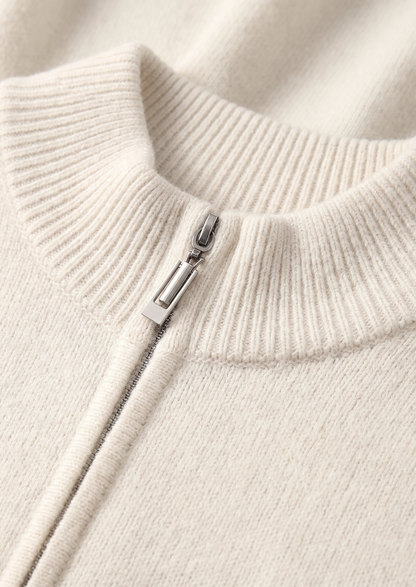 Pure Extra-Fine Merino Wool Cream White Luzzo Set | Solmar