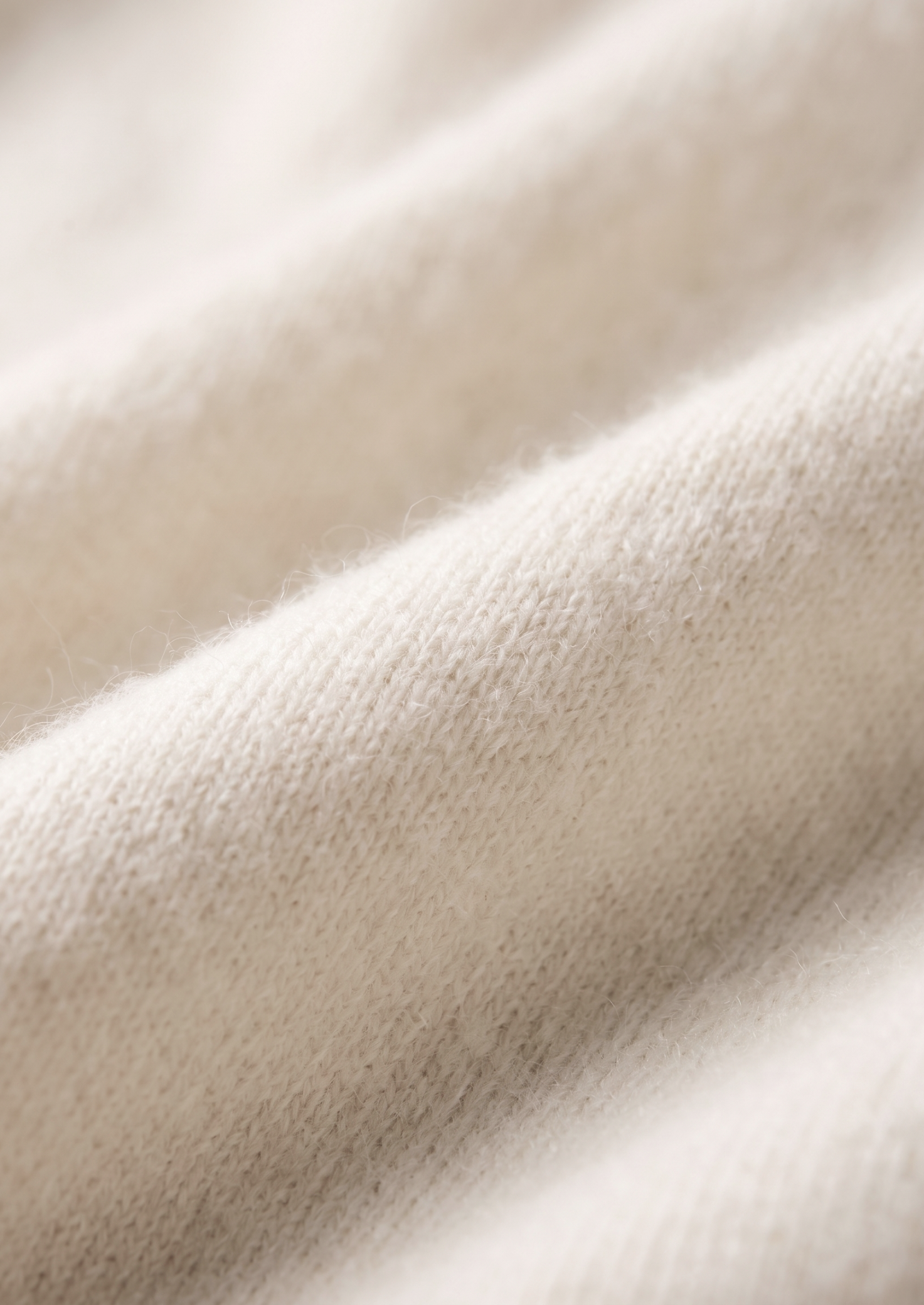 Pure Extra-Fine Merino Wool Cream White Luzzo Set | Solmar