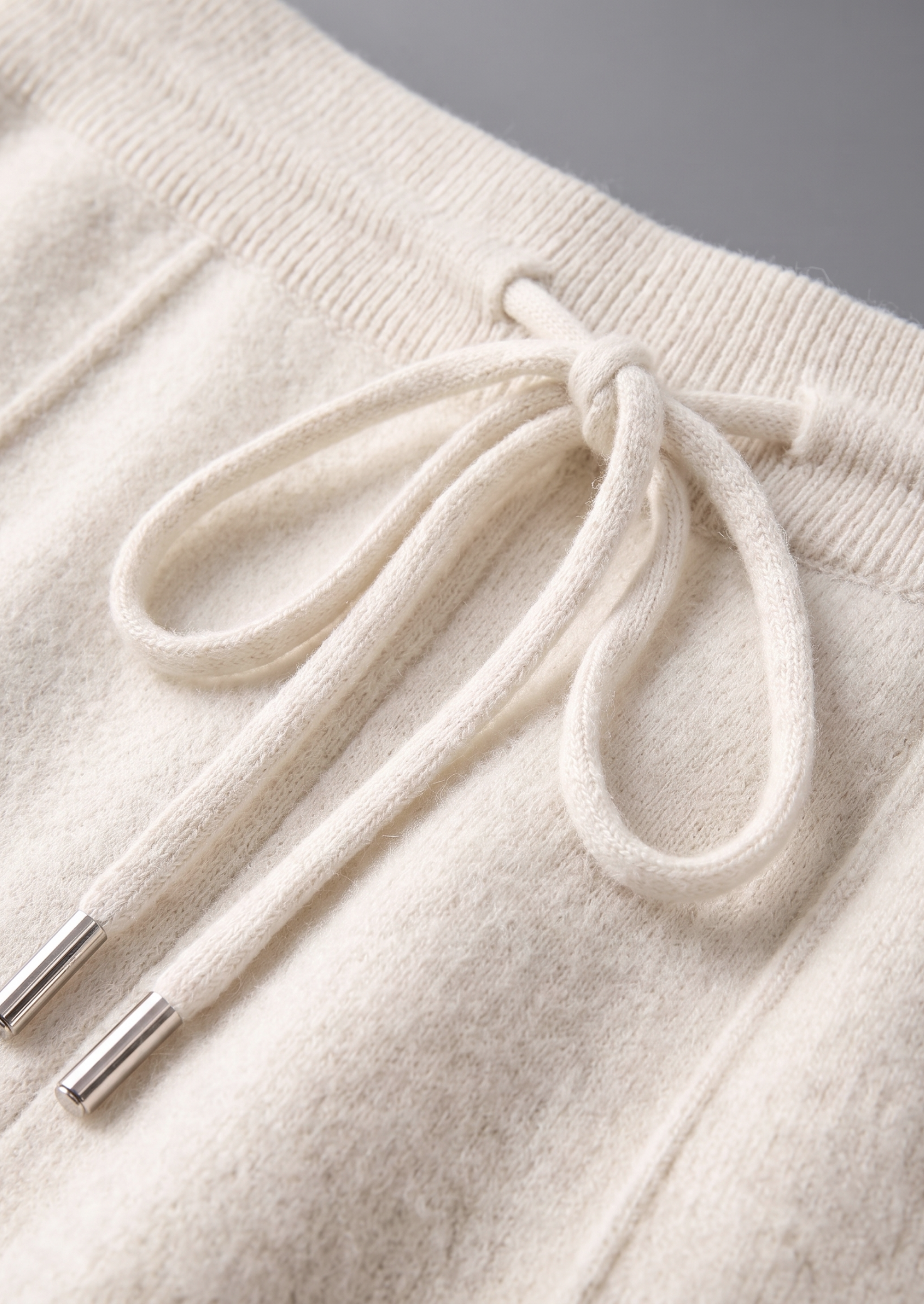 Pure Extra-Fine Merino Wool Cream White Luzzo Set | Solmar