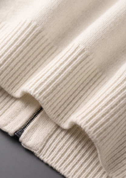 Pure Extra-Fine Merino Wool Cream White Luzzo Set | Solmar