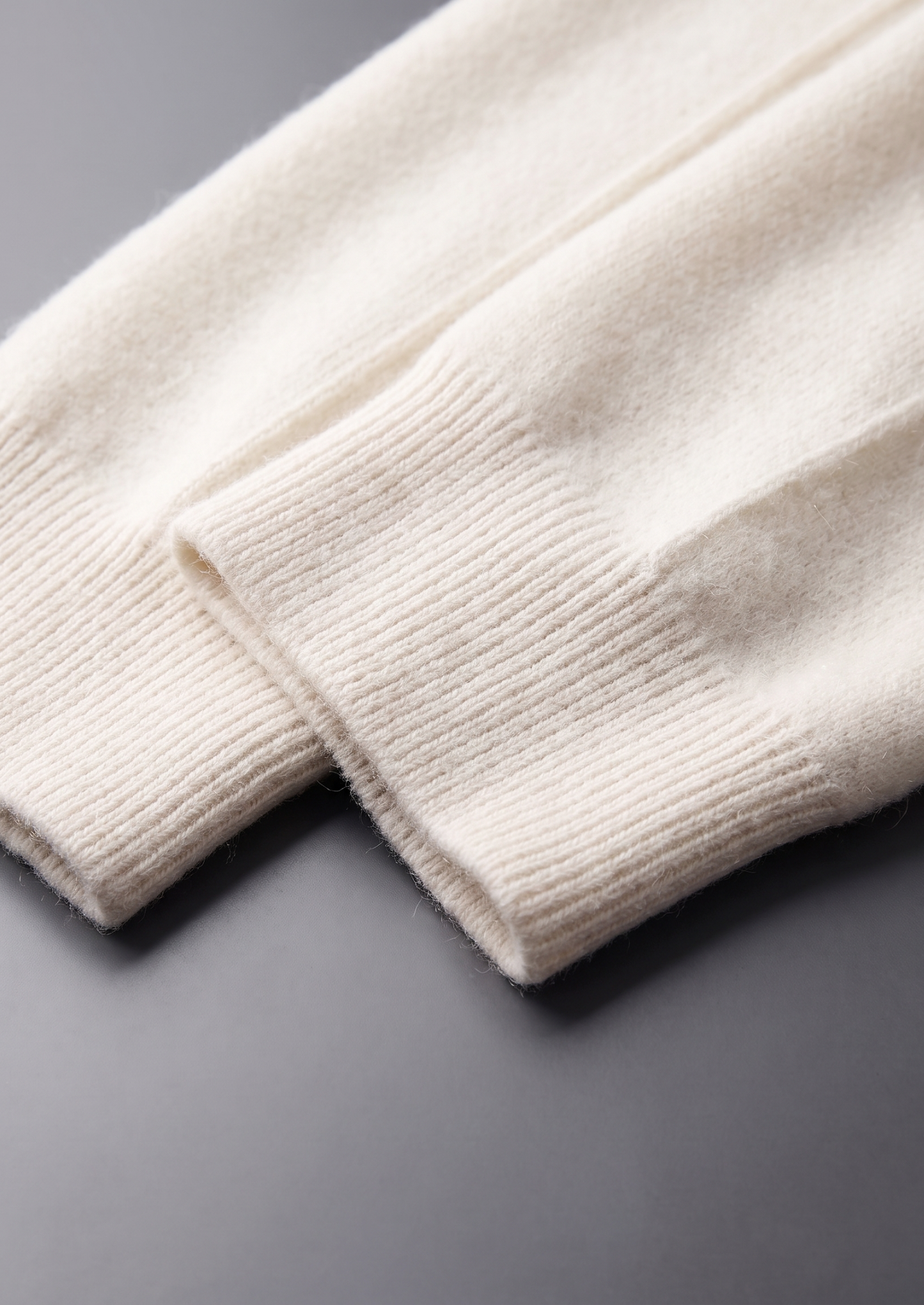 Pure Extra-Fine Merino Wool Cream White Luzzo Set | Solmar