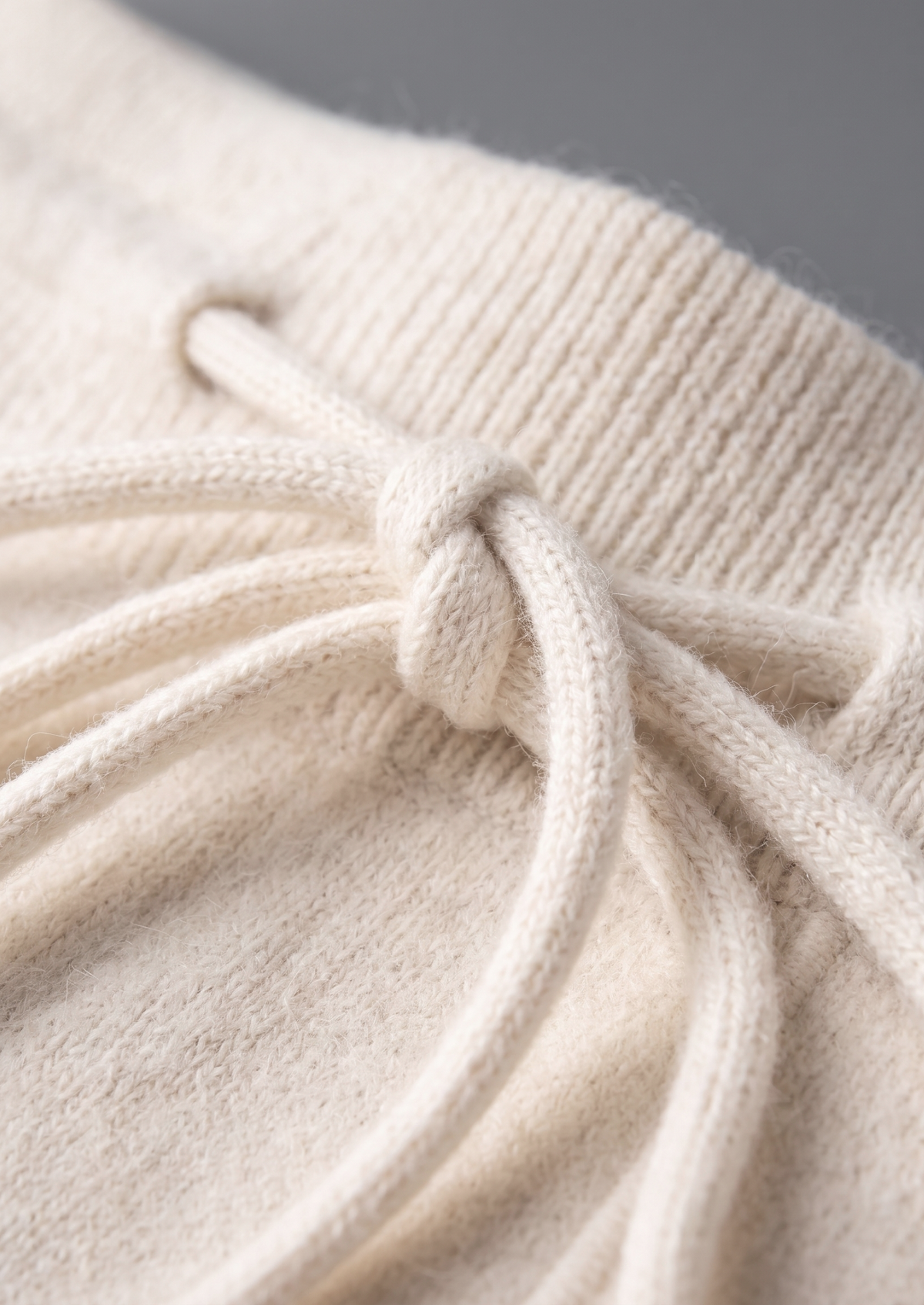 Pure Extra-Fine Merino Wool Cream White Luzzo Set | Solmar