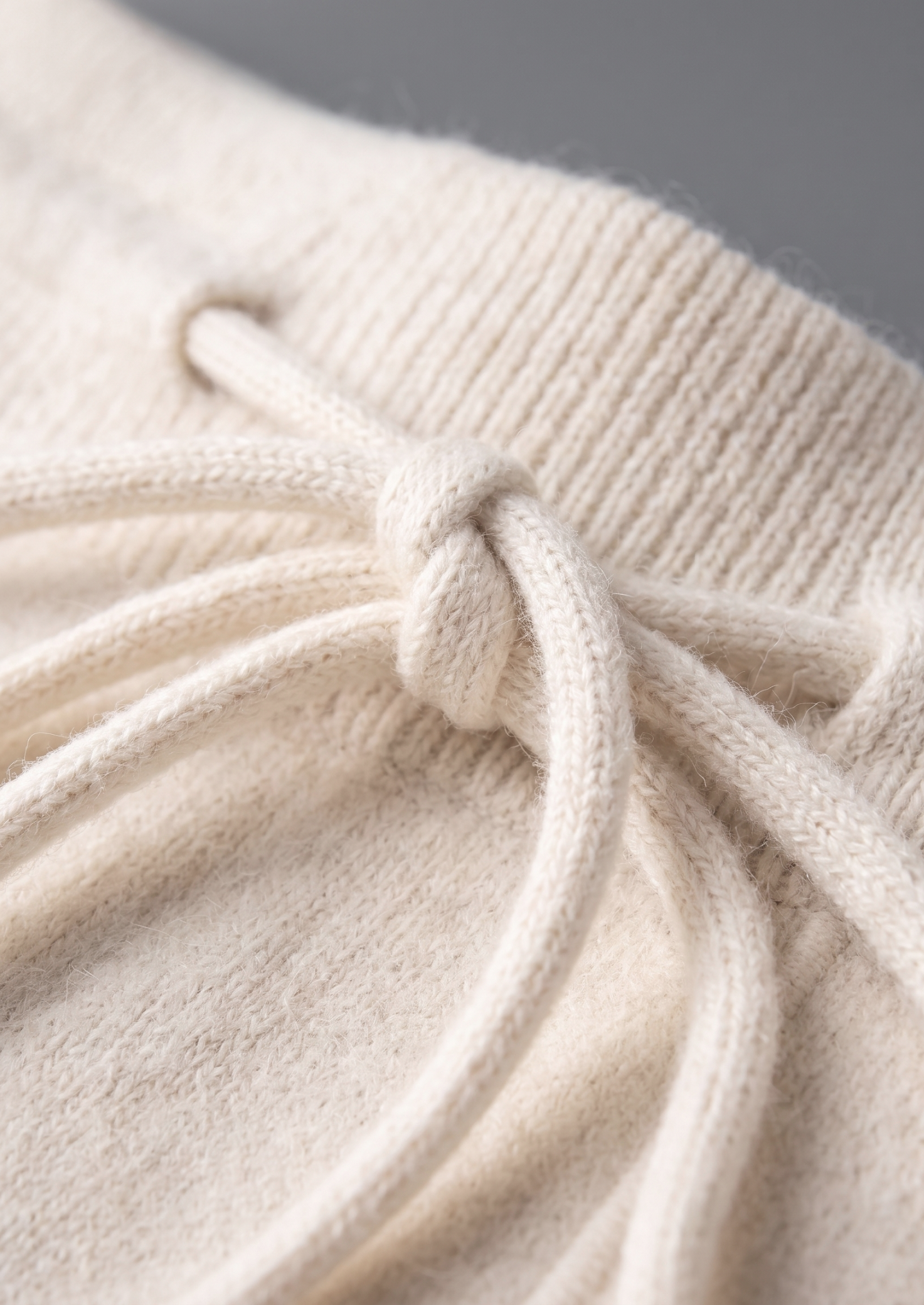 Pure Extra-Fine Merino Wool Cream White Luzzo Set | Solmar