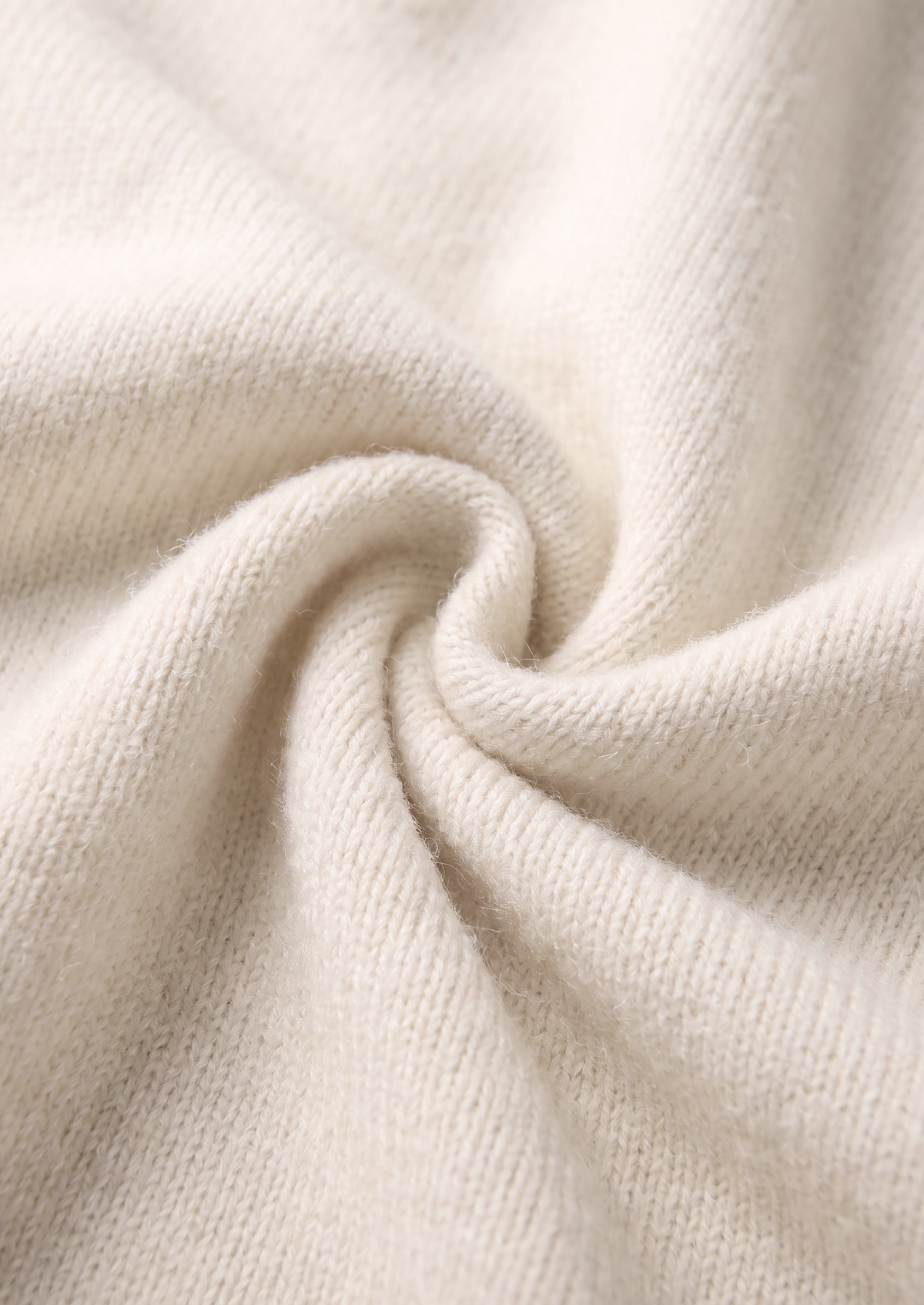 Pure Extra-Fine Merino Wool Cream White Luzzo Set | Solmar