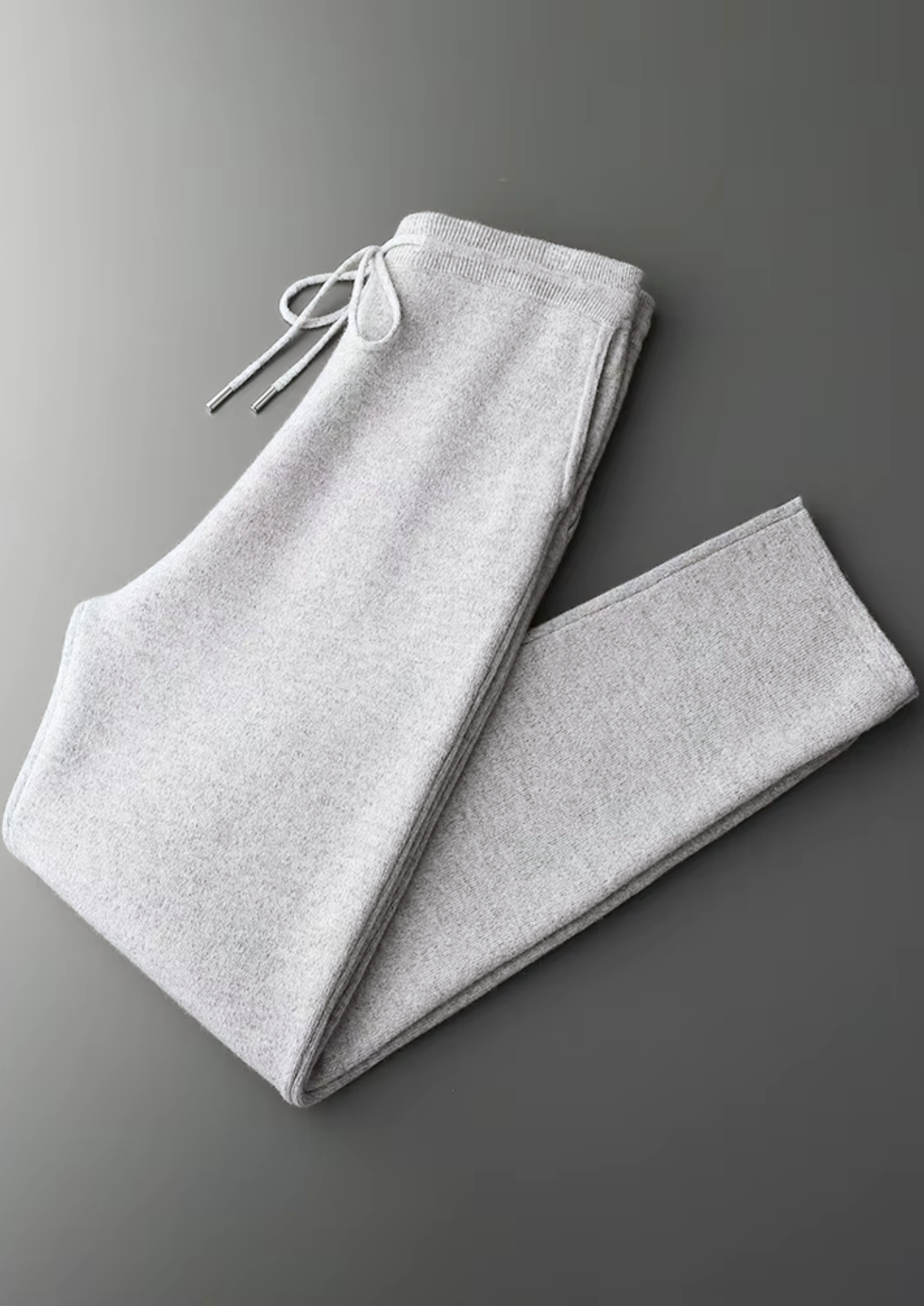 Pure Extra-Fine Merino Wool Light Gray Savro Set | Solmar