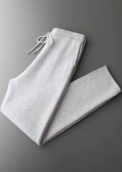 Pure Extra-Fine Merino Wool Light Gray Savro Set | Solmar